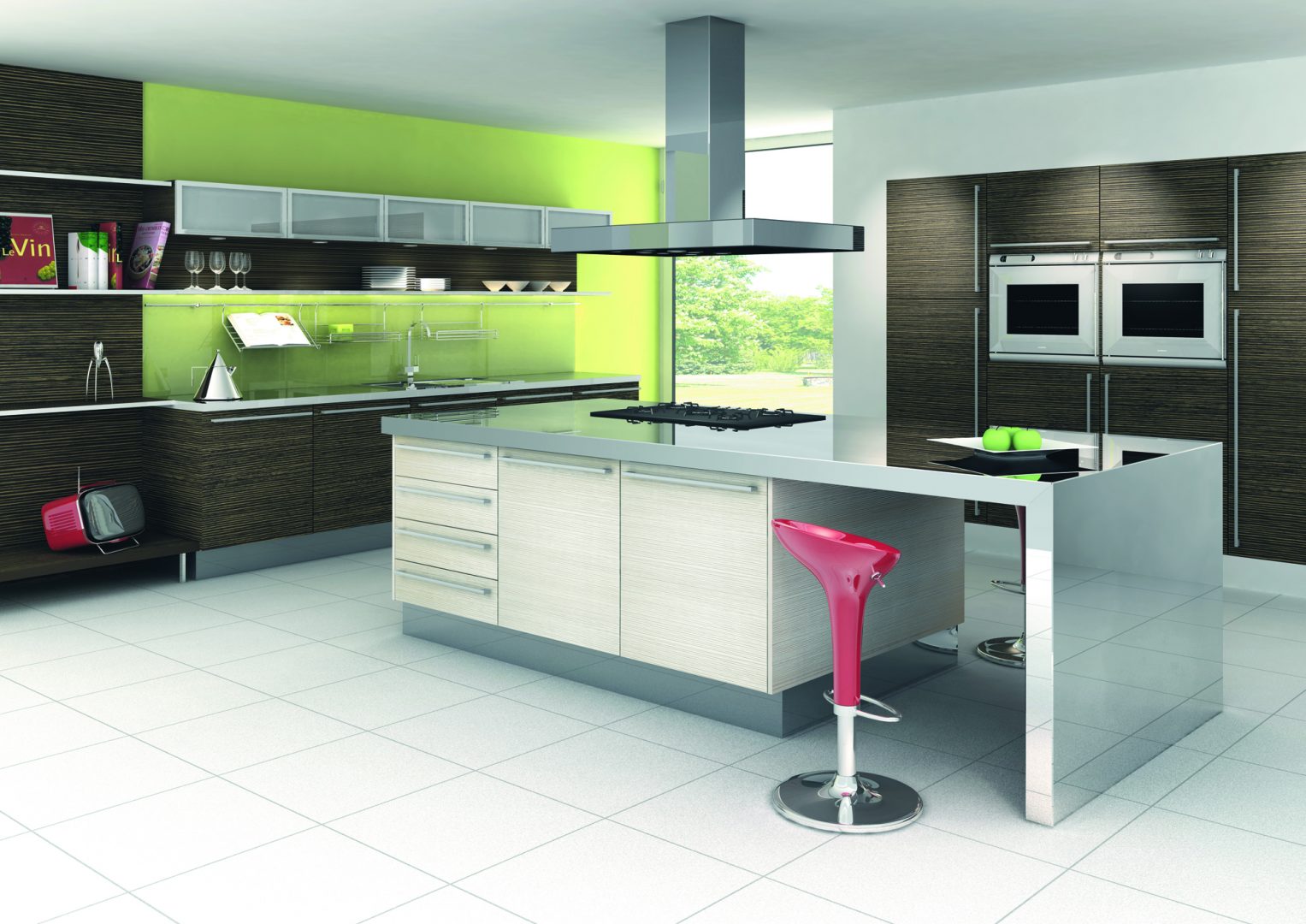  Cocina de madera con toques modernos