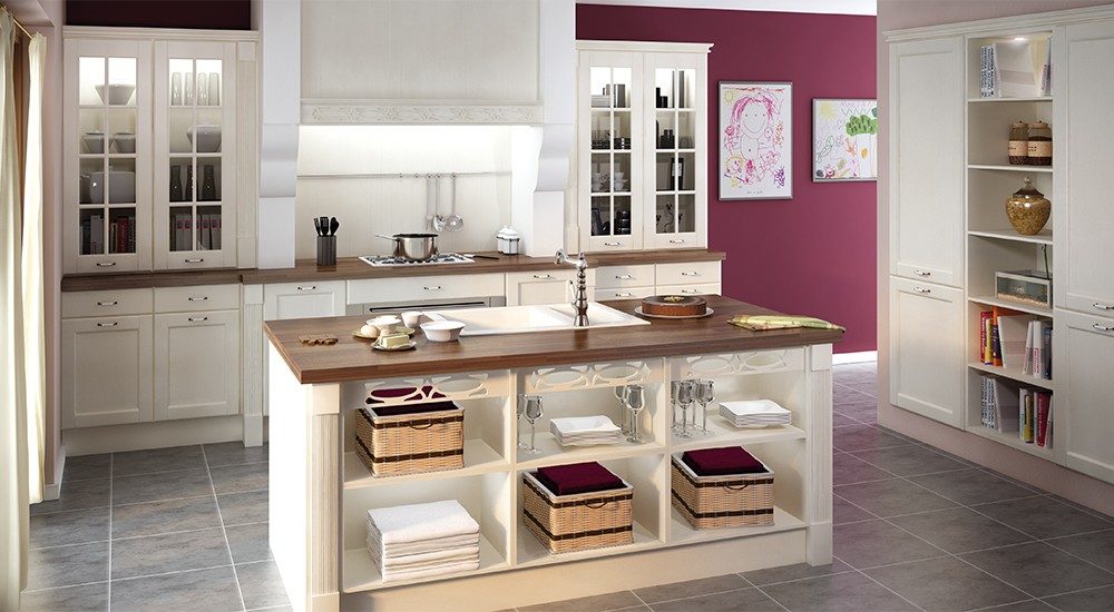 Cocina de madera tradicional