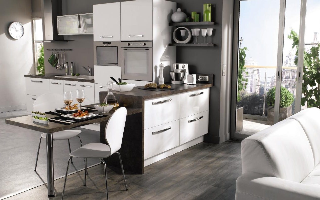 Cocina funcional con isla