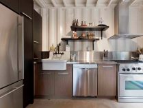 Cocina clásica en acero inoxidable