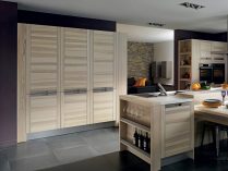 Cocina de madera moderna