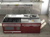 Cocina en acero inoxidable industrial