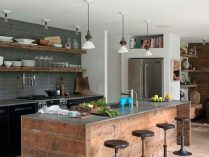 Cocina moderna de madera